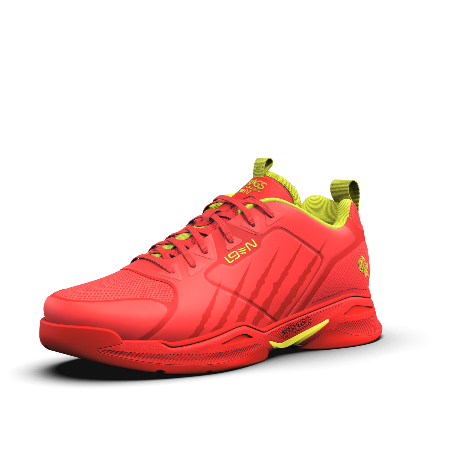 VB RAGS L9ON High Performance Shoe | RED / NEON YELLOW